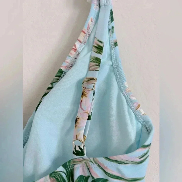 NWT- Kona Sol Floral Wrap One piece bathing suit - Picture 5 of 11